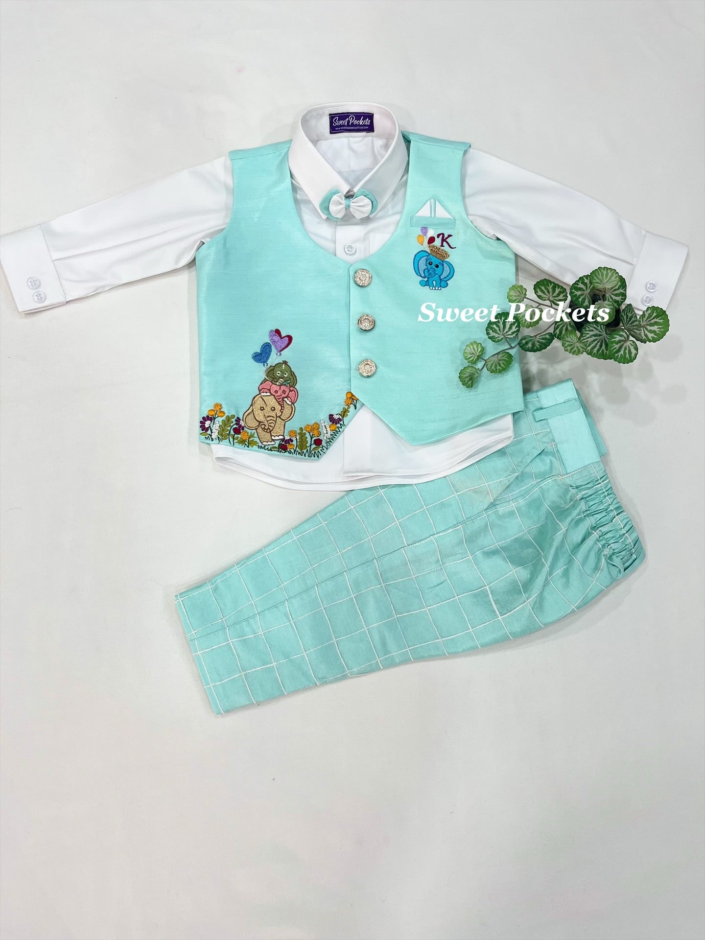 Shirt Pant Set With Waistcoat
