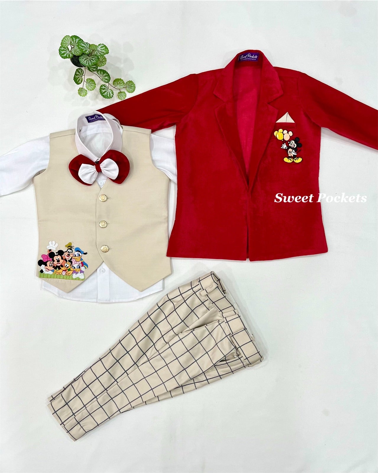 Shirt Pant Set With Waistcoat and Blazer