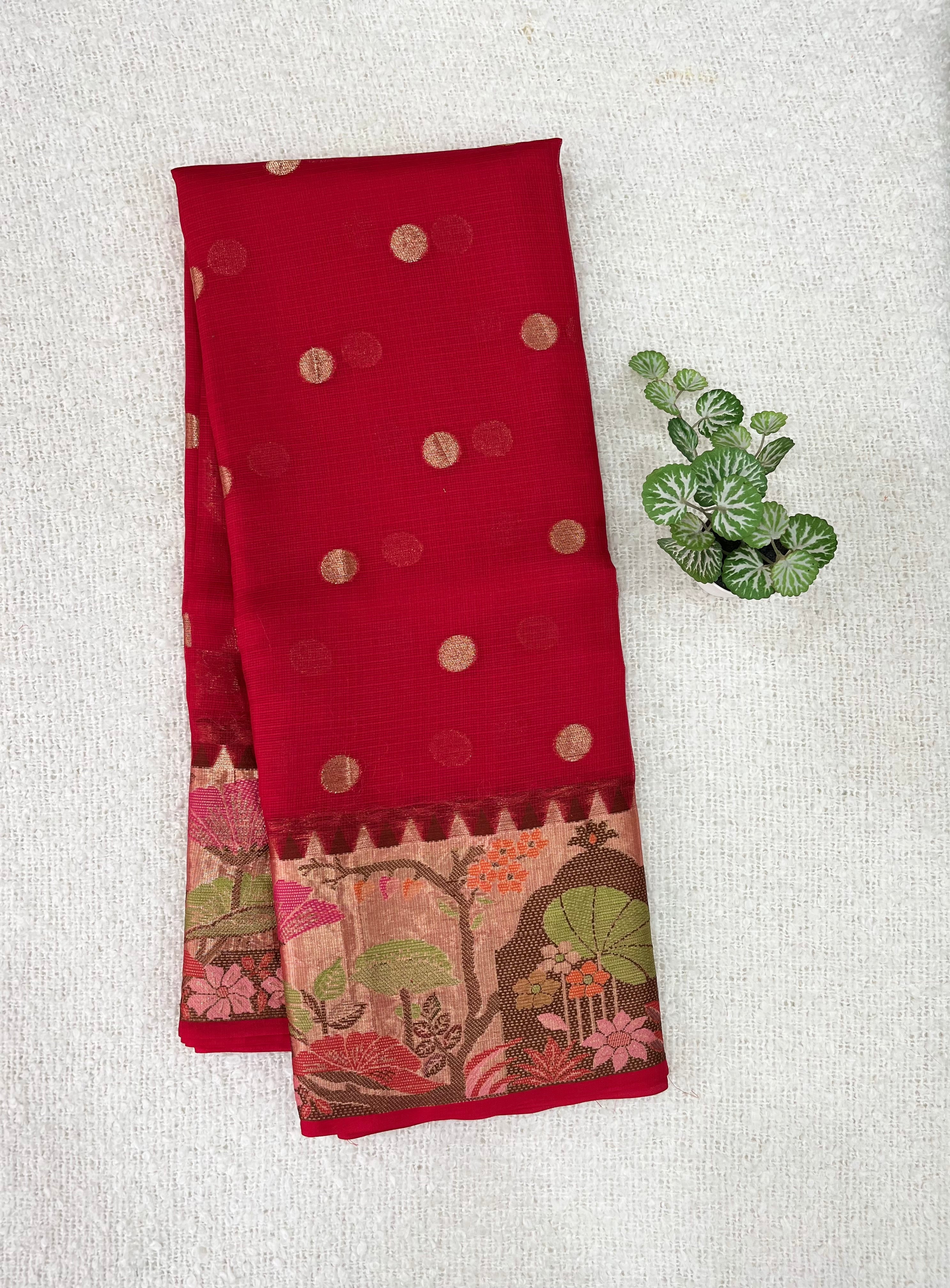 Pure Zari Silk Kota