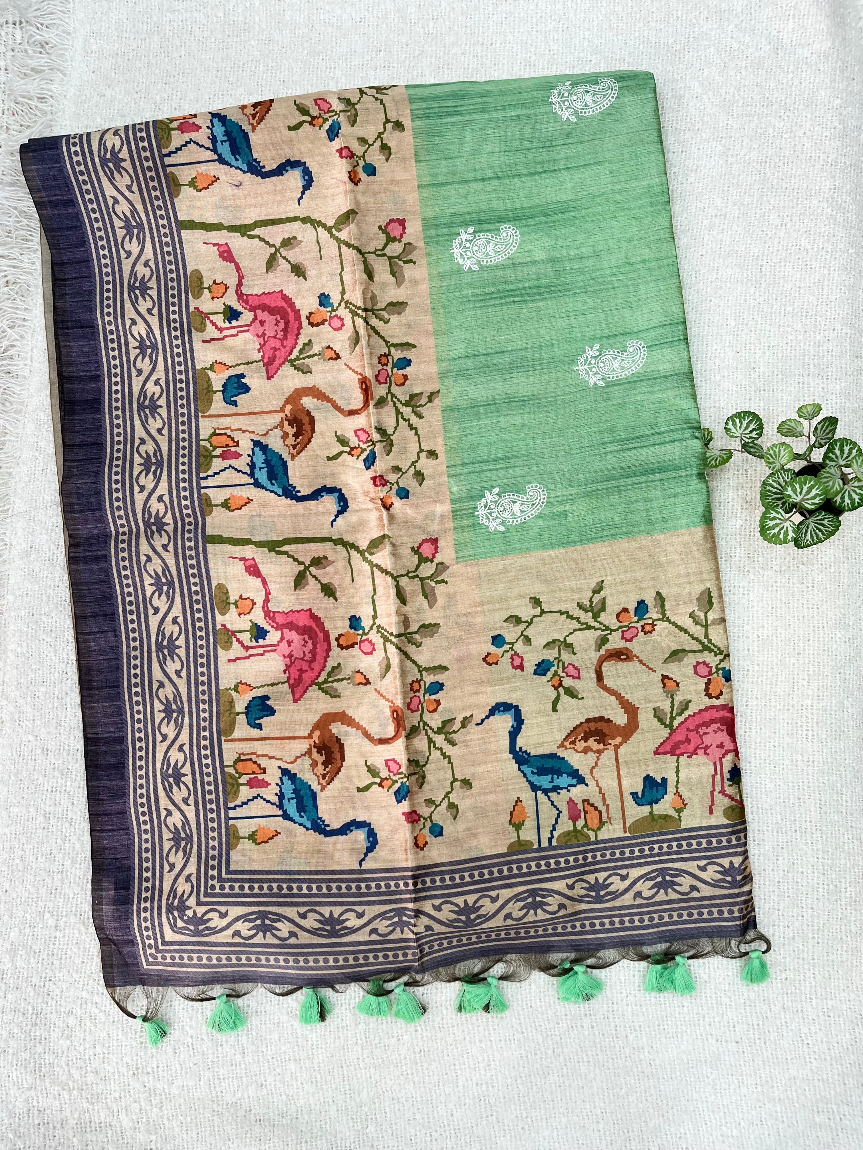 Tussar Embroidery