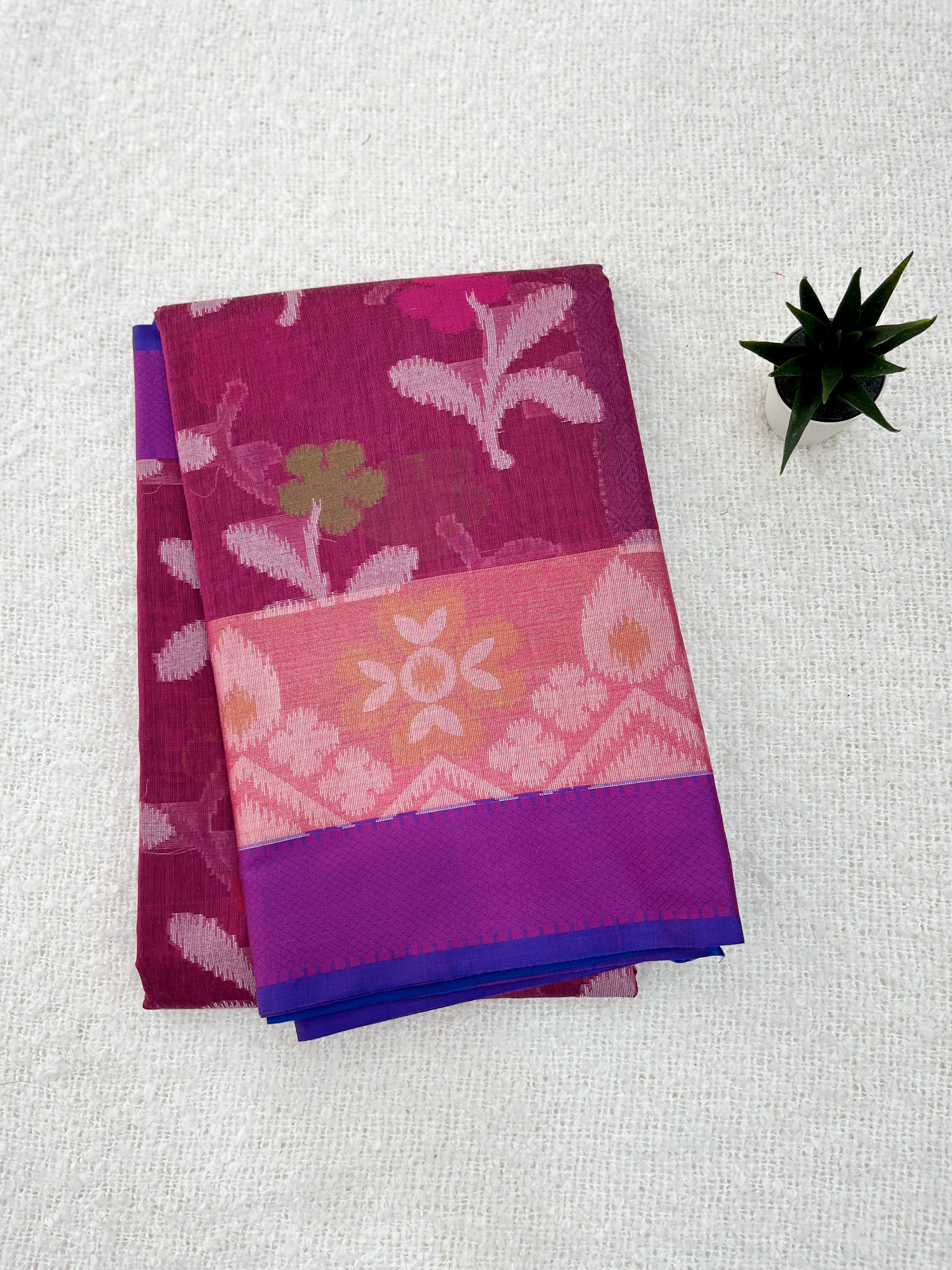 Weaved Cotton Banaras Saree