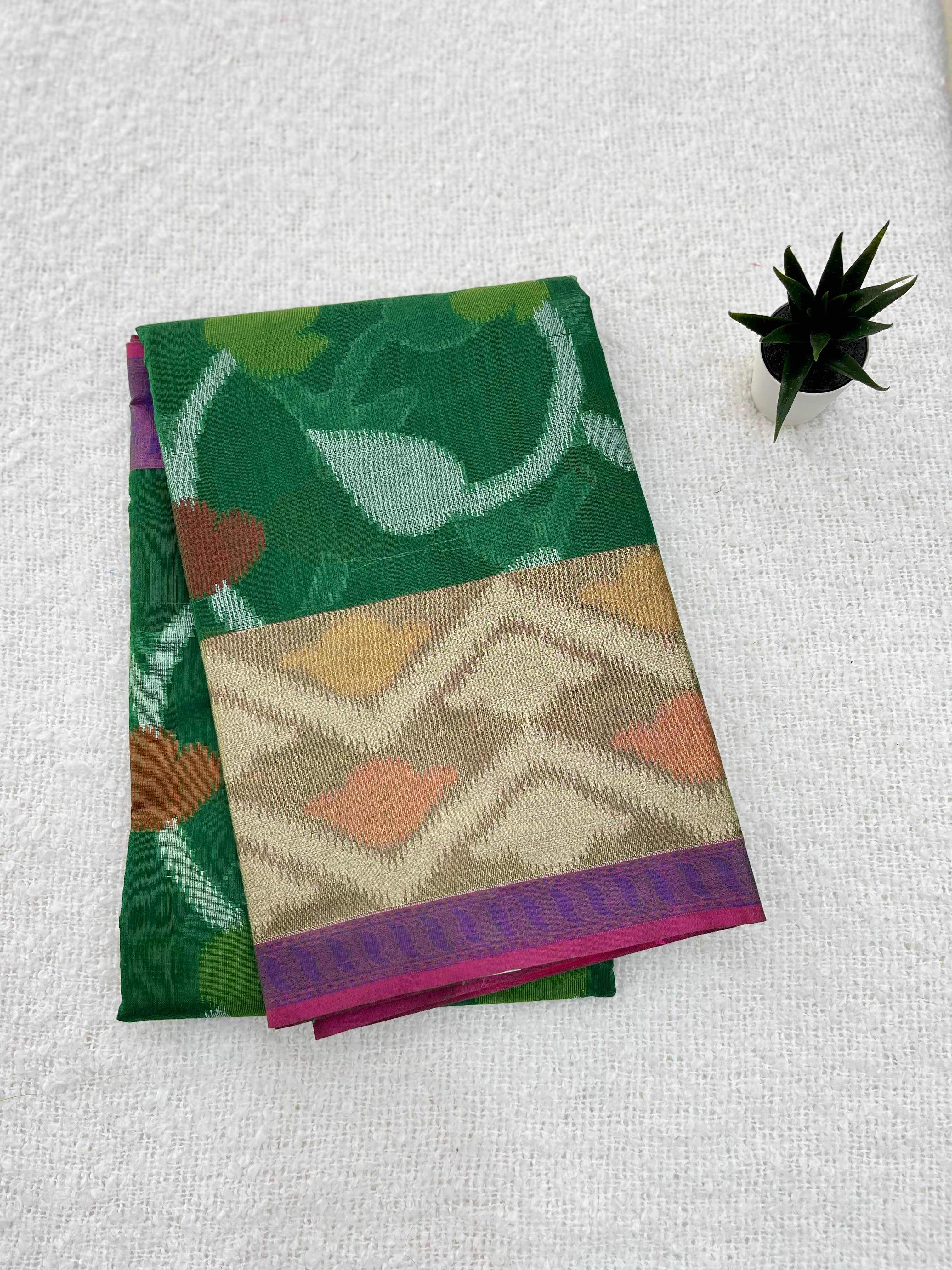 Weaved Cotton Banaras Saree