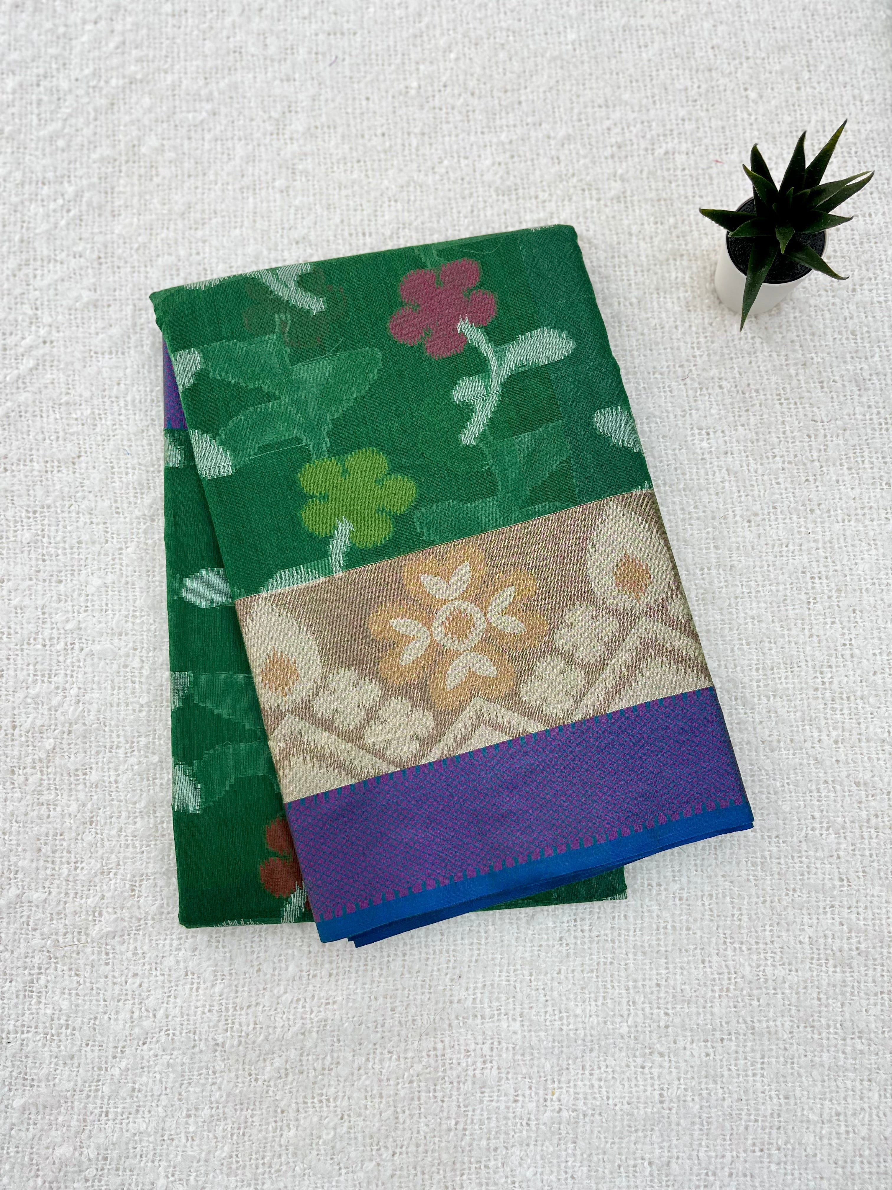 Weaved Cotton Banaras Saree