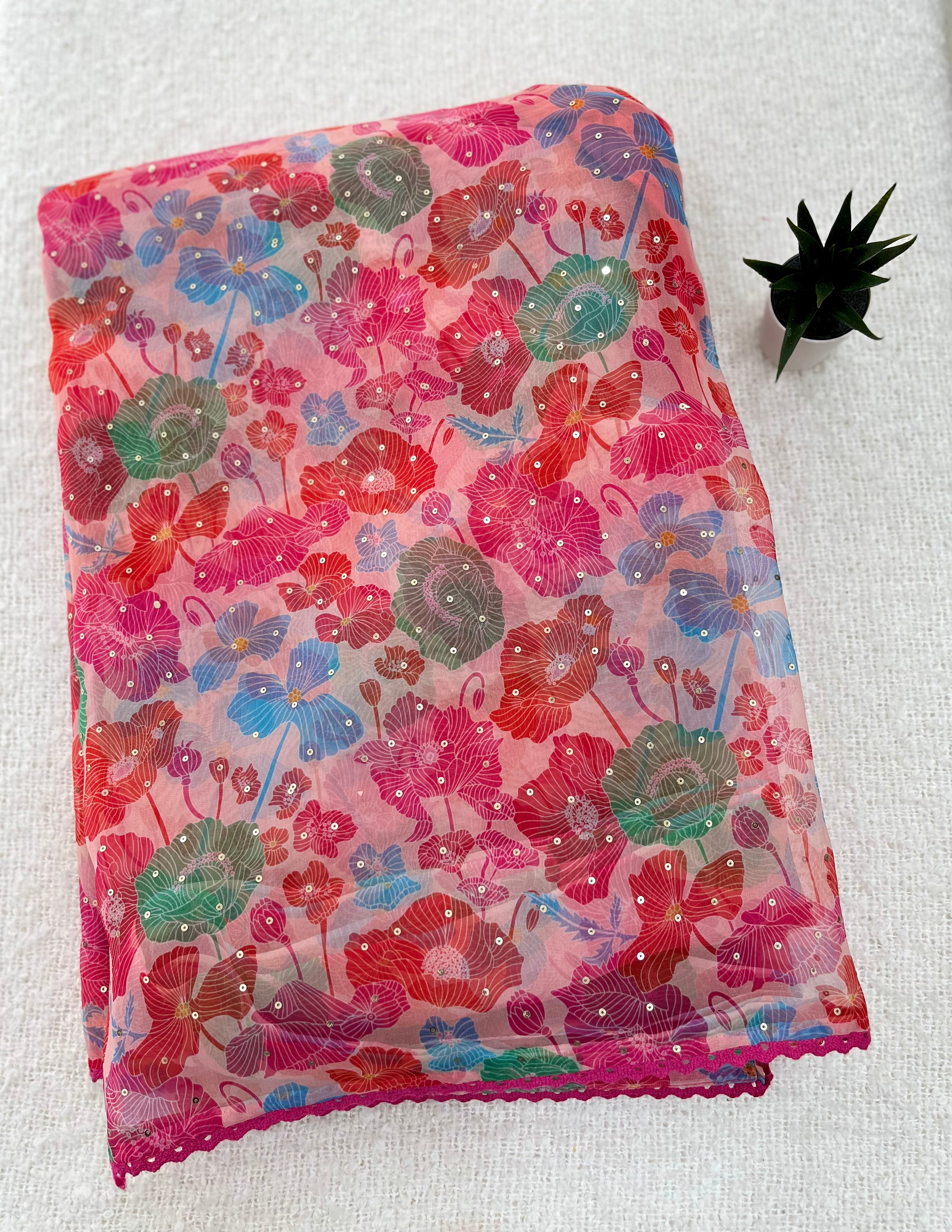 Digital Printed Organza