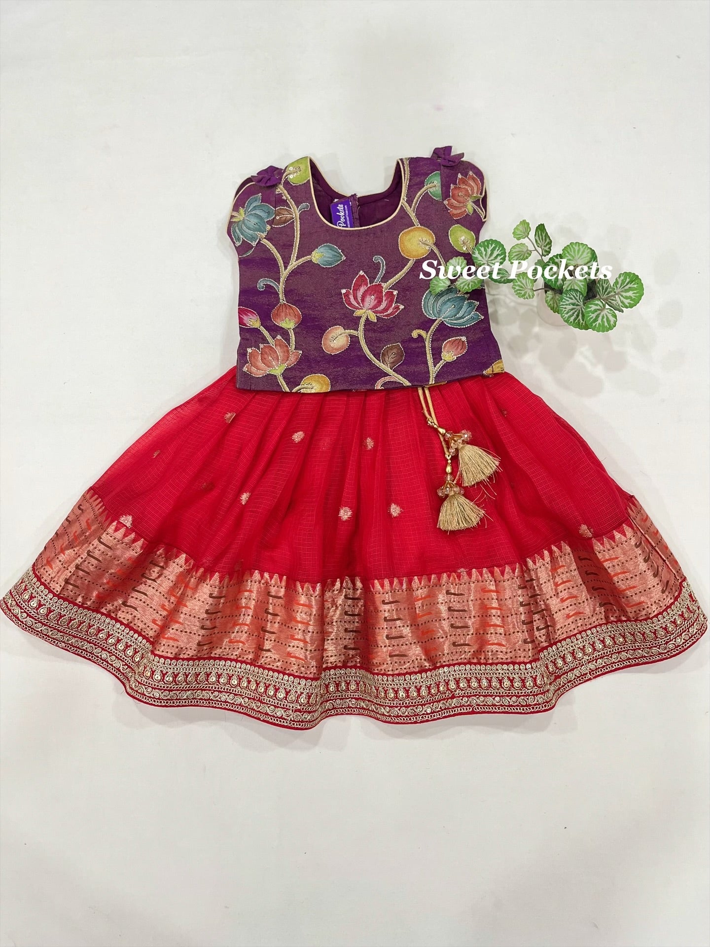Age: 0-1 year(Lehenga set)