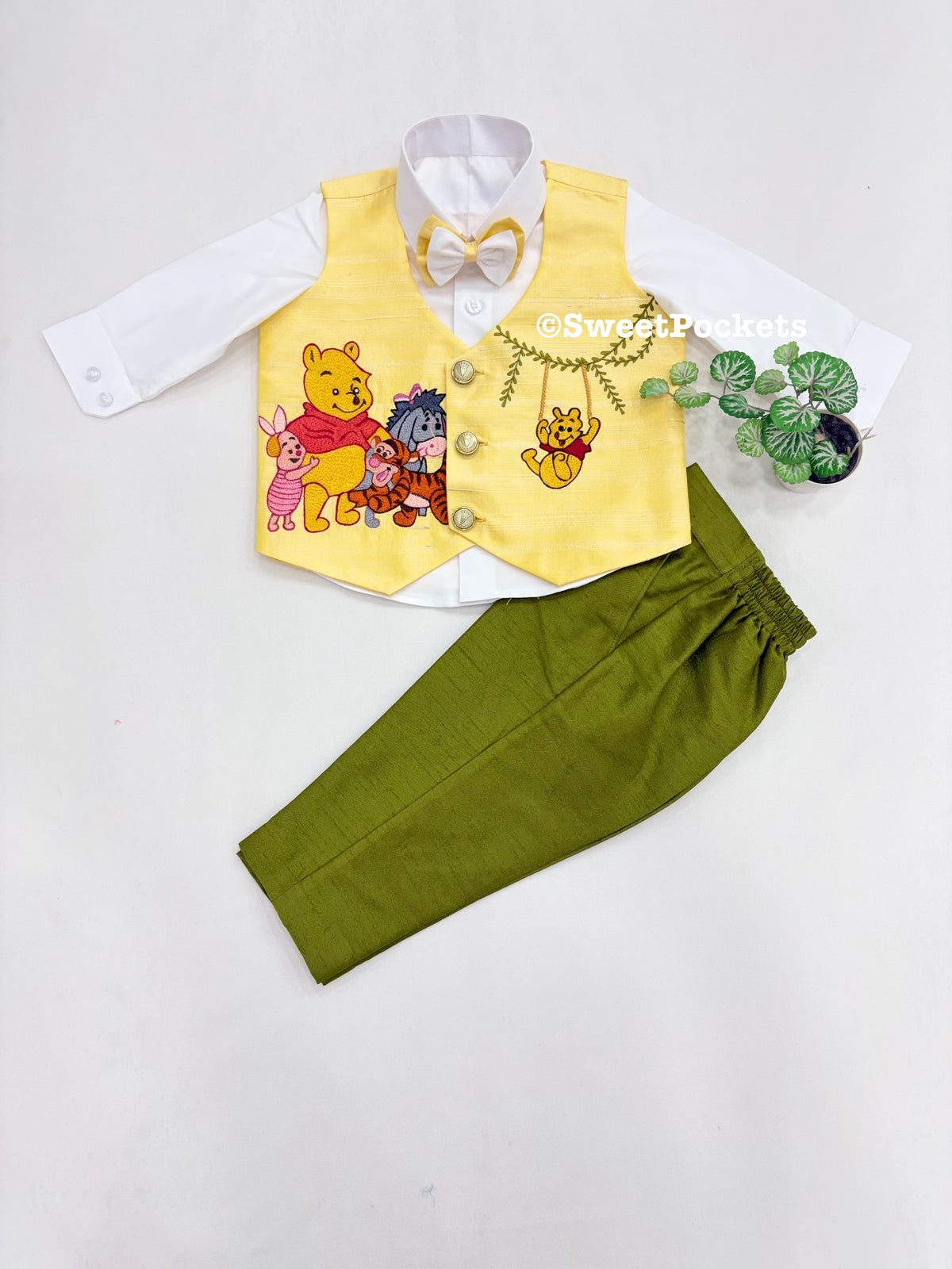 Shirt Pant Set With Waistcoat