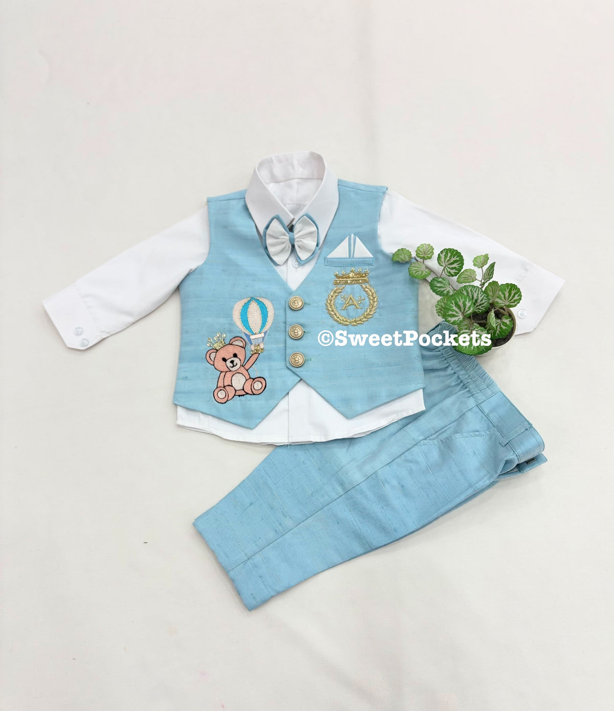 Shirt Pant Set With Waistcoat