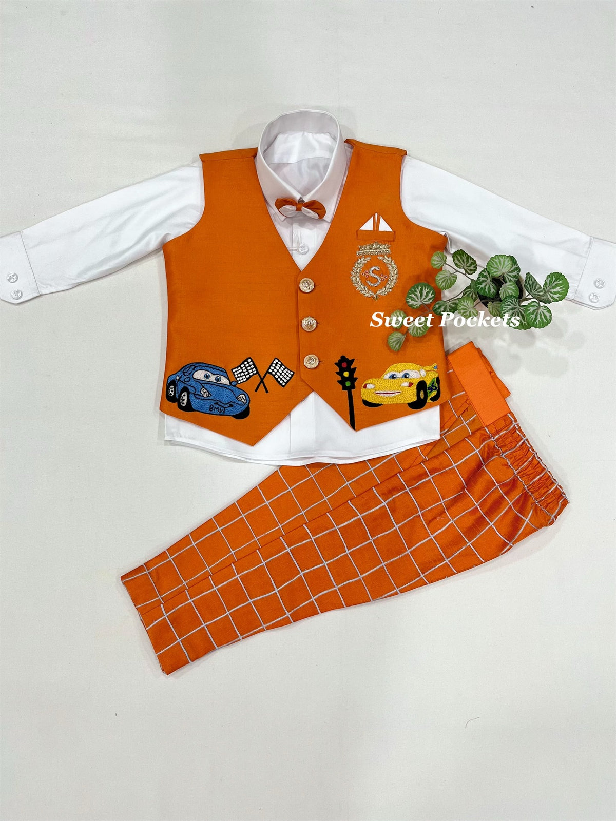 Shirt Pant Set With Waistcoat