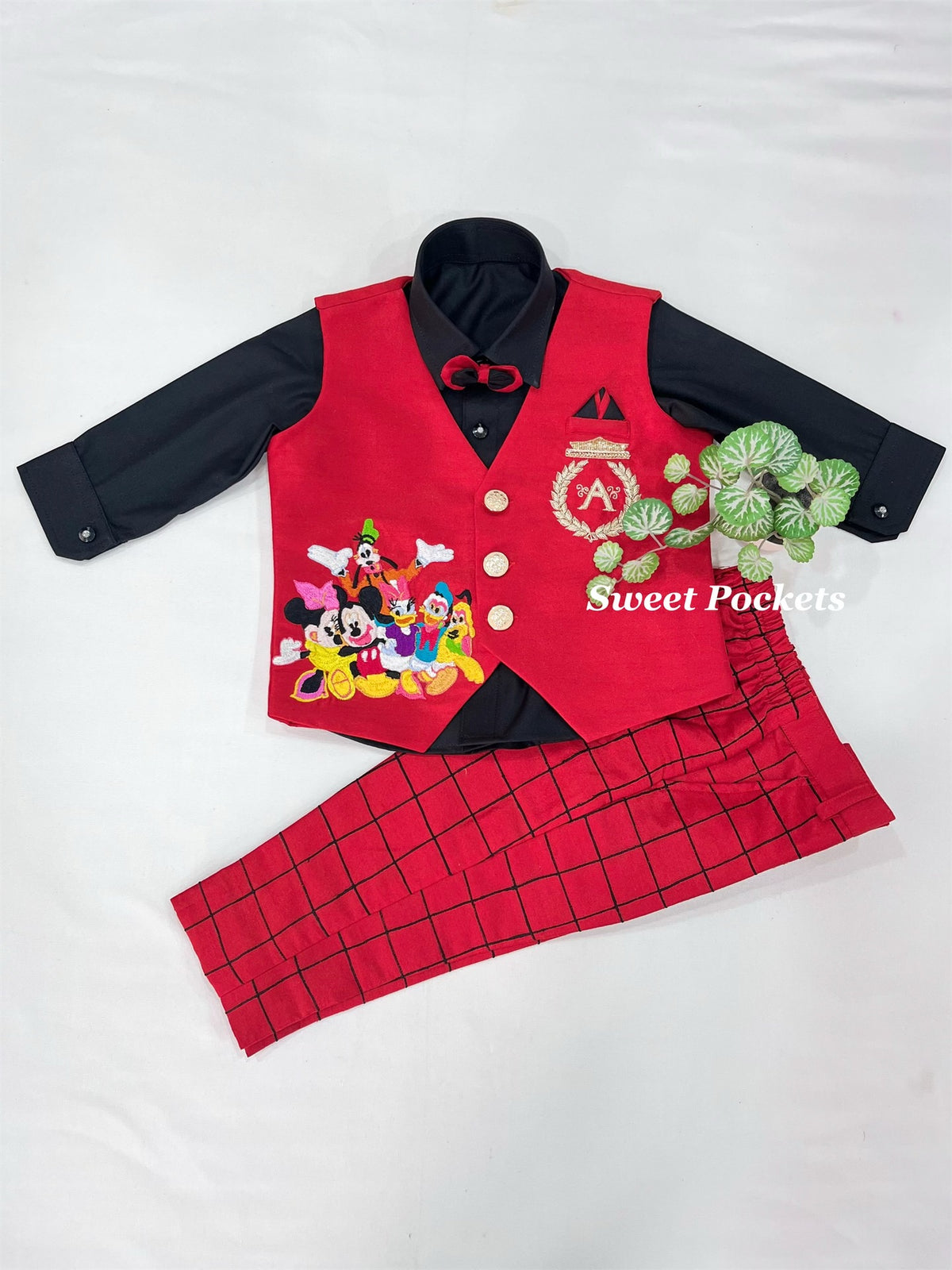 Shirt Pant Set With Waistcoat