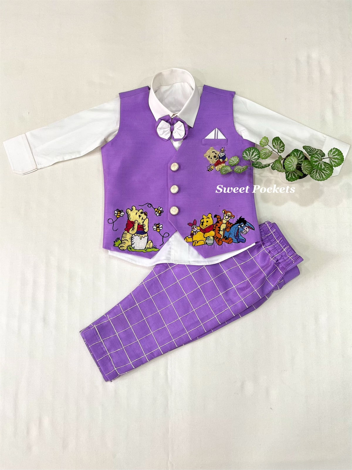 Shirt Pant Set With Waistcoat