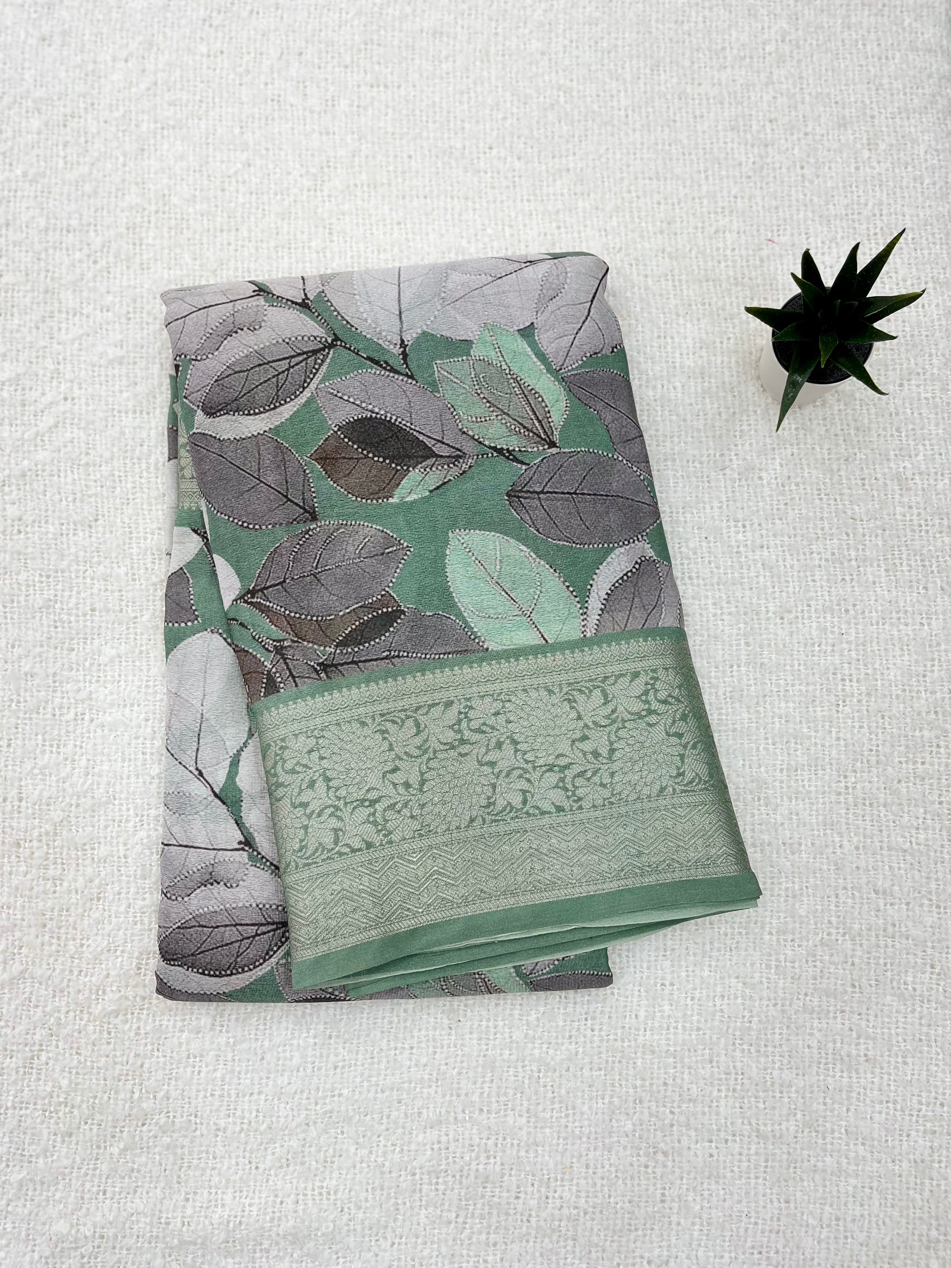 Digital Printed Chiffon Saree