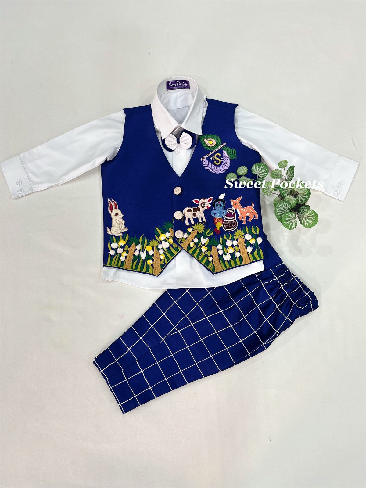 Shirt Pant Set With Waistcoat